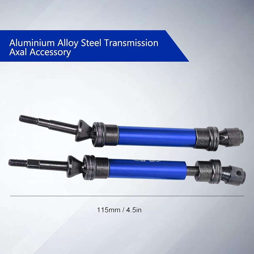 Tbest Eje de transmisión a control remoto, transmisión de acero de aleación de aluminio, accesorio Axal apto para ECX 2WD 110 RC Car (azul) Ecx