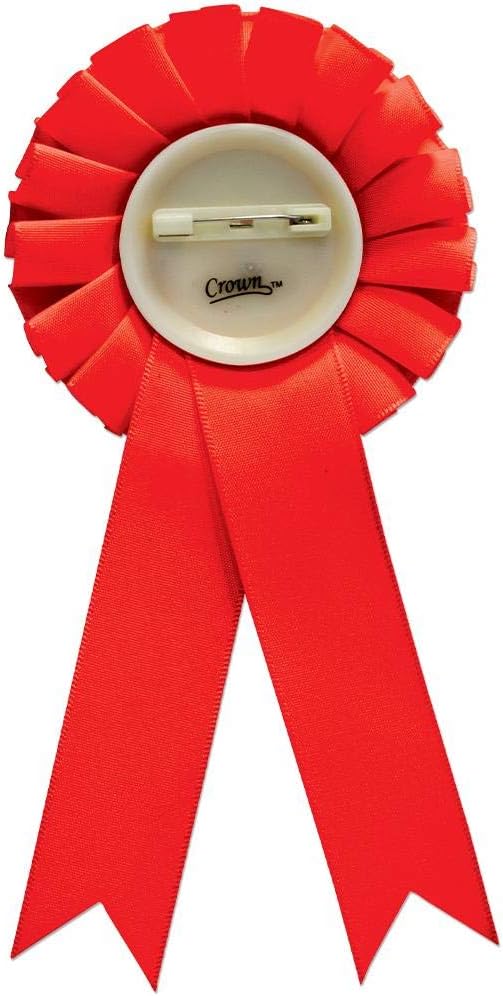 Cinta de roseta roja en el primer lugar, premio de cinta de trofeo en el primer lugar