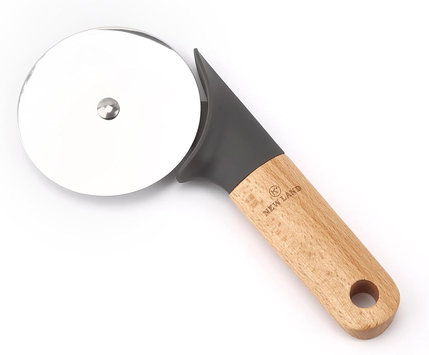 Cortador de pizza, hoja de acero inoxidable, resistente a la corrosión, mango cómodo, protección para el pulgar, rebanar pizzas gruesas o finas,