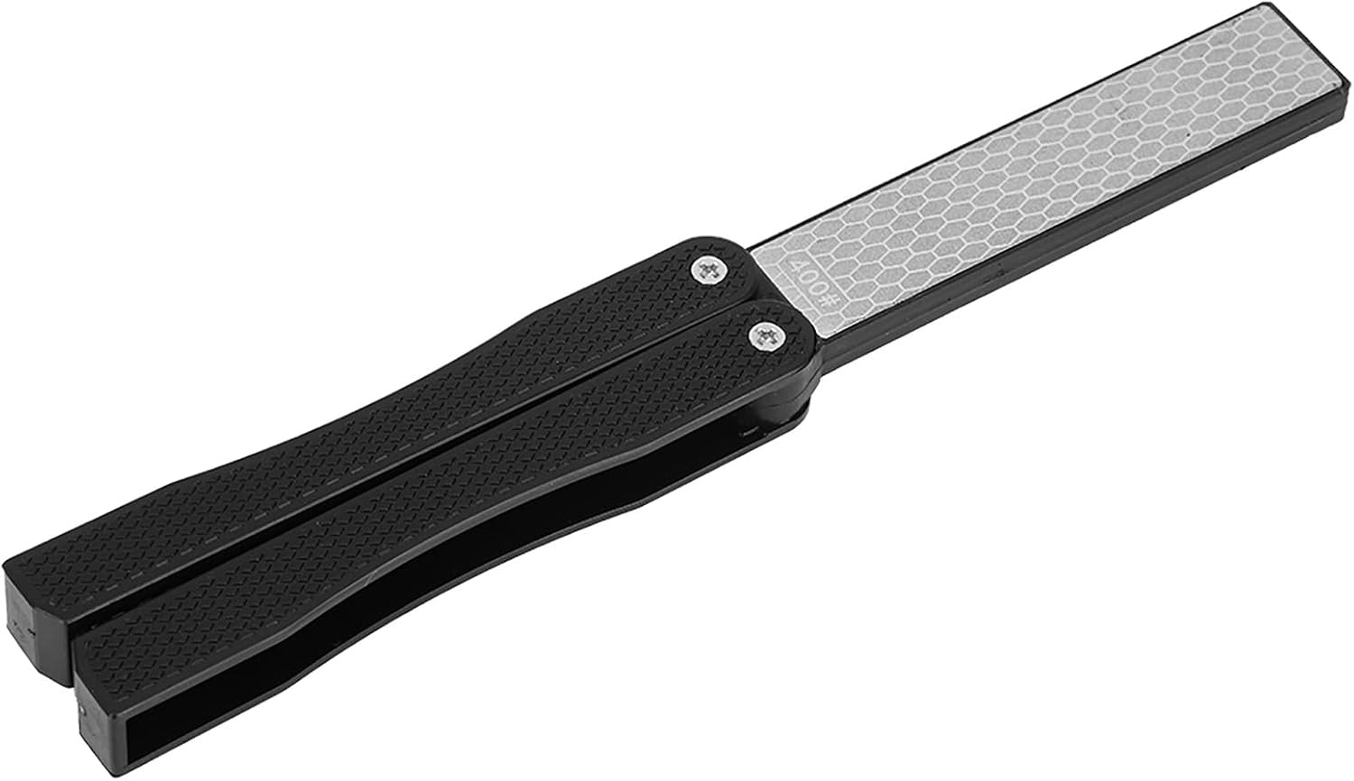 Fydun Double Sided Knife Sharpener Portable Folding Portable Slip Knife Sharpener for Men and Women (Black)