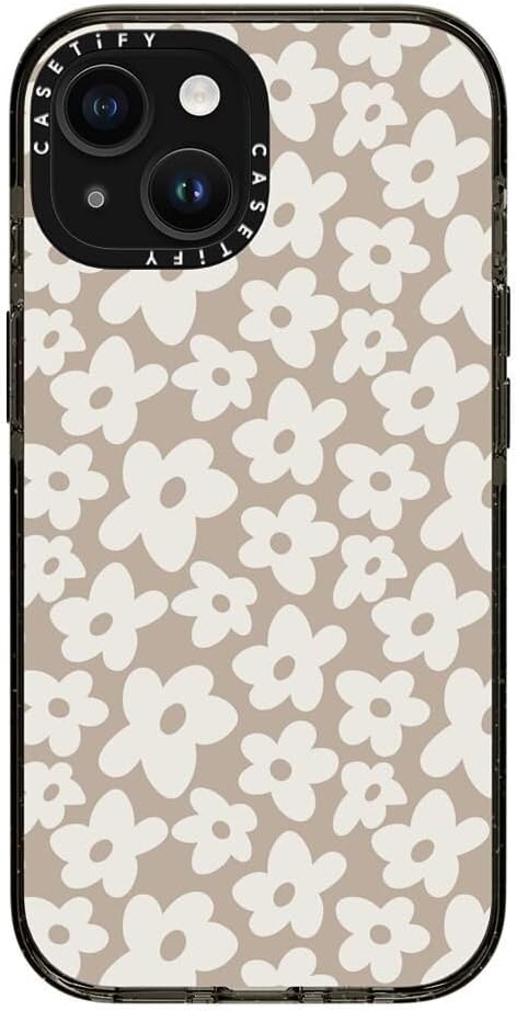 CASETiFY Impact – Funda para iPhone 15 4 veces probada contra caídas de grado militar, protección contra caídas de 8.2 pies – Estampado de flores –