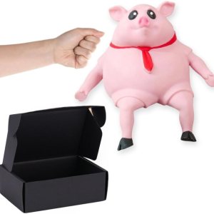Juguete de cerdito rosado para apretar, juguete para aliviar el estrés para niños y adultos, juguete divertido para el estrés, novedoso, Juguete de cerdito rosado para apretar, juguete para aliviar el estrés para niños y adultos, juguete divertido para el estrés, novedoso,
