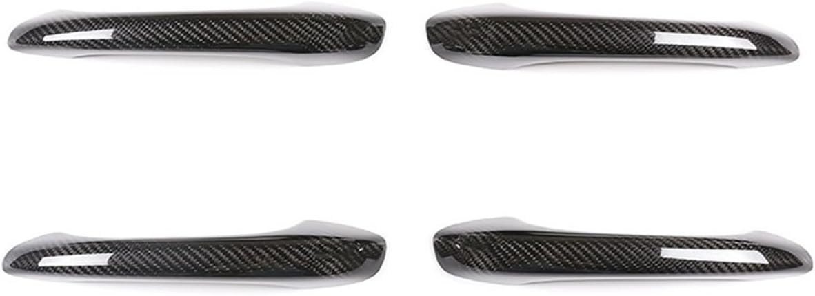 AkosOL Compatible con Porsche Macan 2014-2023 de fibra de carbono seca para manija de puerta exterior de automóvil, accesorios adhesivos (sin