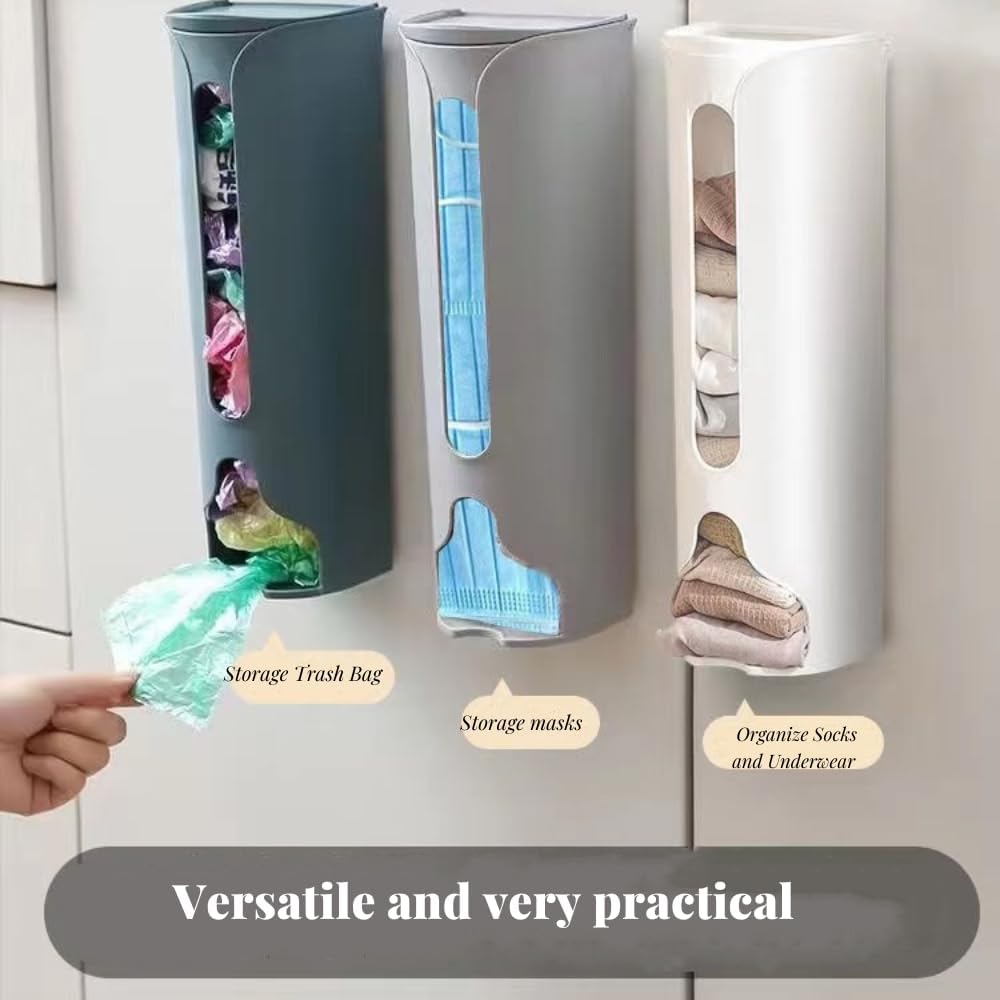 DTGPRO Caja de almacenamiento montada en la pared para calcetines y bragas, organizador multifuncional sin perforaciones, más 6 ganchos de parche