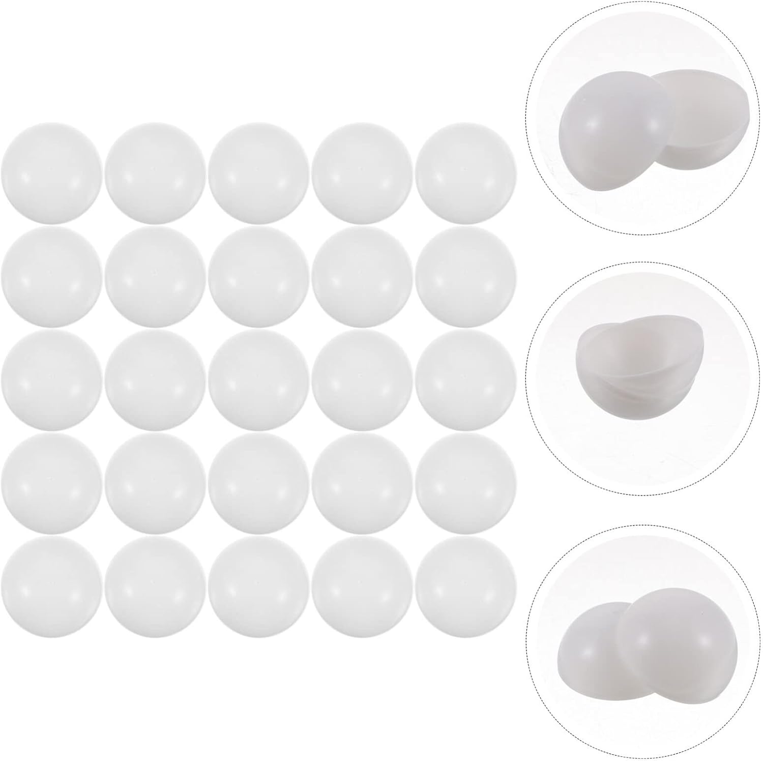 Pelotas de bingo para rifa, pelotas de tenis de mesa, 25 unidades, 1.575 in, bolas de bingo de repuesto de plástico para juegos de bingo, color