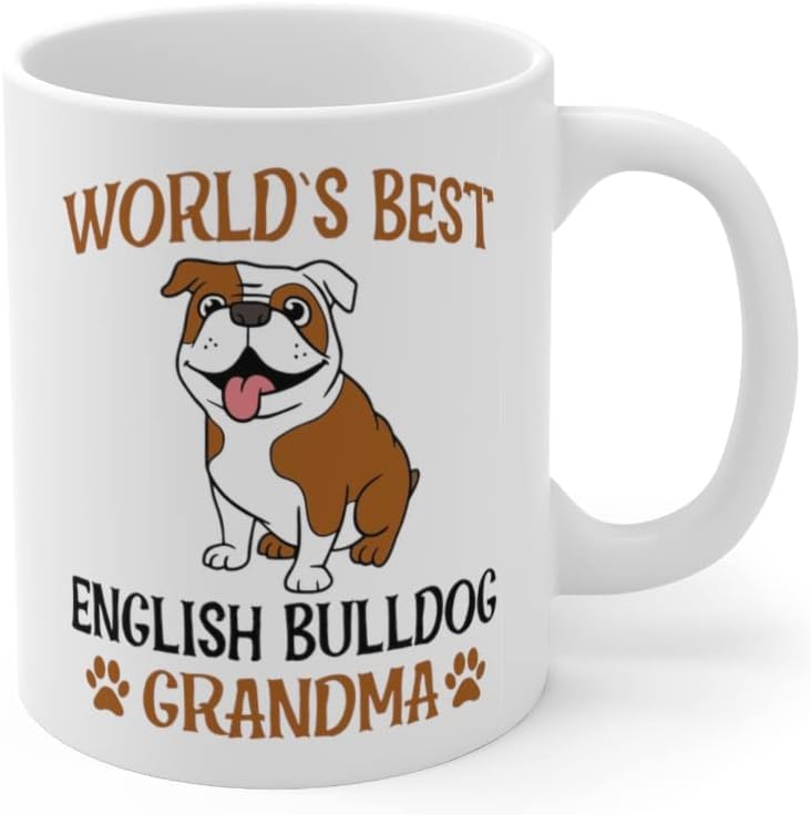 Regalos personalizados de bulldog inglés, la mejor taza de bulldog inglés del mundo, taza divertida de bulldog inglés, taza de bulldog inglés, tazas