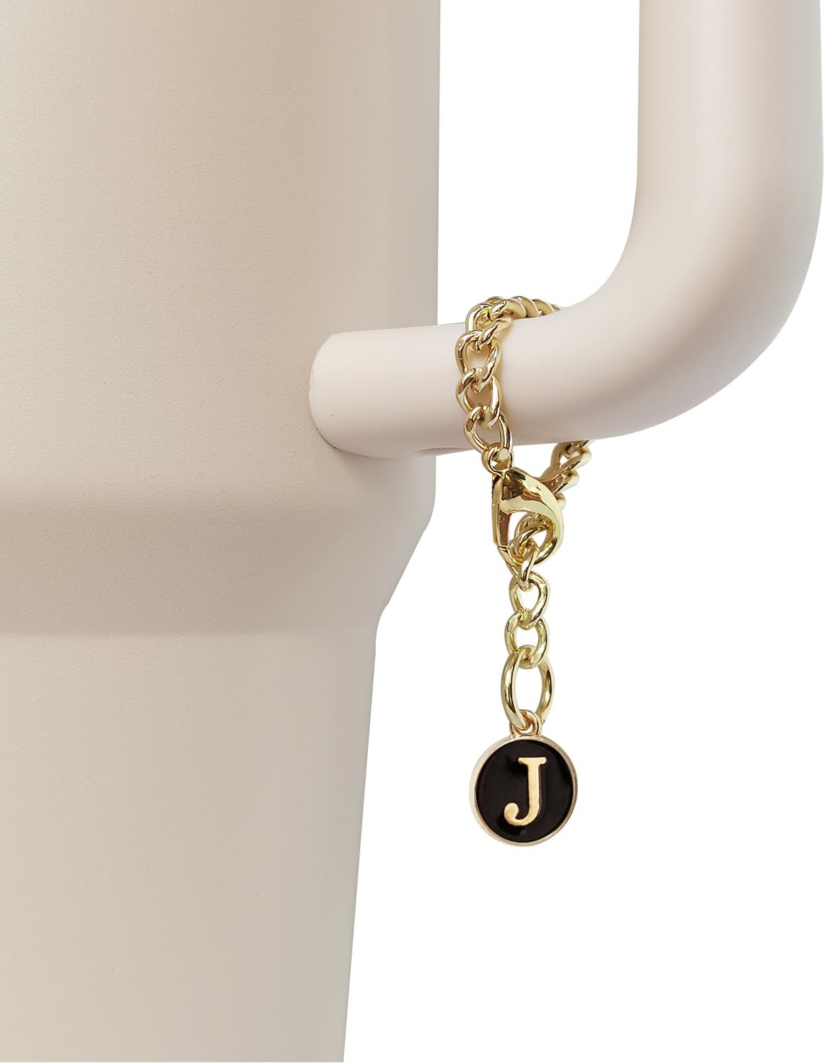 Accesorios de dije de letra para taza Stanley, 2 unidades, identificación con nombre inicial personalizado para vaso Stanley