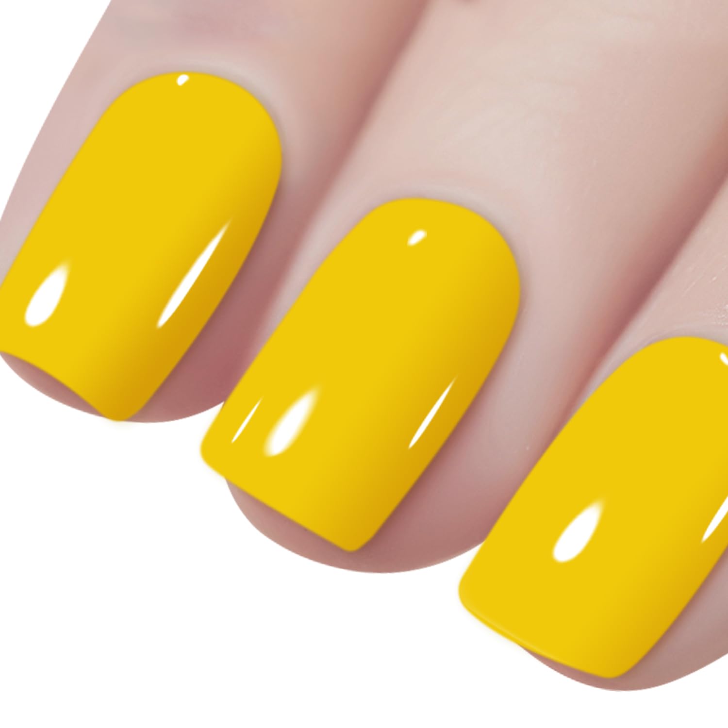 Vishine Esmalte de uñas en gel de 0.6 fl oz, 1 unidad, color amarillo canario, esmalte de uñas de larga duración, esmalte de uñas en gel para otoño,