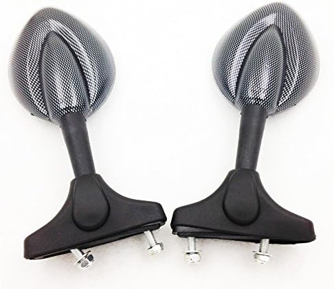 Espejo SMT-Carbon con forma de gota de lluvia compatible con Suzuki Katana Gsxr 600 750 1000 Tl 1000 Hayabusa 1300 Gsx Sv650 B017QP719O
