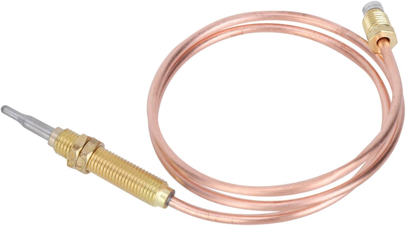 Cyrank Termoacoplador de gas, reemplazo de termopar para fogata de rosca M8 para quemador de gas de calefacción para parrilla de propano para