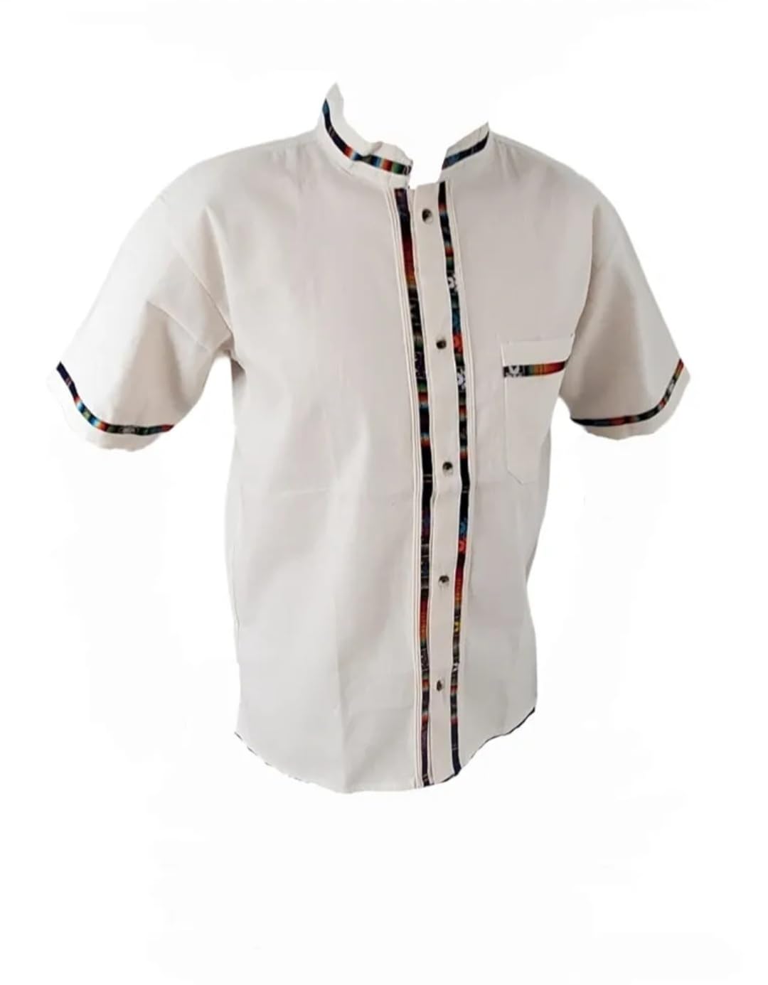 Mexican Guayabera Shirts for Men Multiple Colors and Sizes Made in Mexico Mens Front Pocket Hawaiian Shirts Casual Short Sleeve Button Down Beach