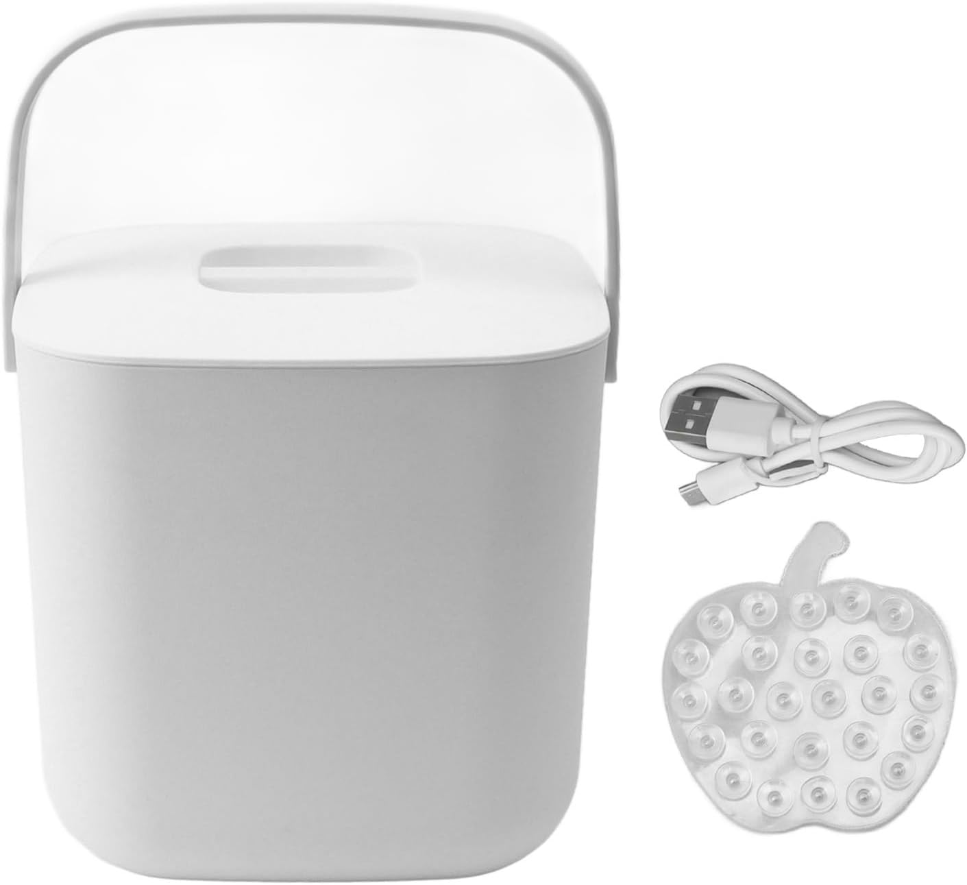 Mini Lavavajillas, 2000 MAh 18W ABS PC 8.5V 2A Portátil Encimera Apartamento Lavavajillas (Blanco)