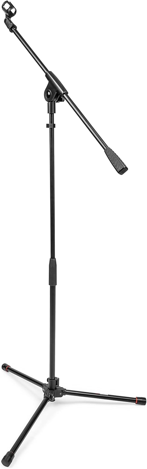 Gator Frameworks Soporte de micrófono trípode ligero con pluma de una sola sección (GFW-MIC-1500)
