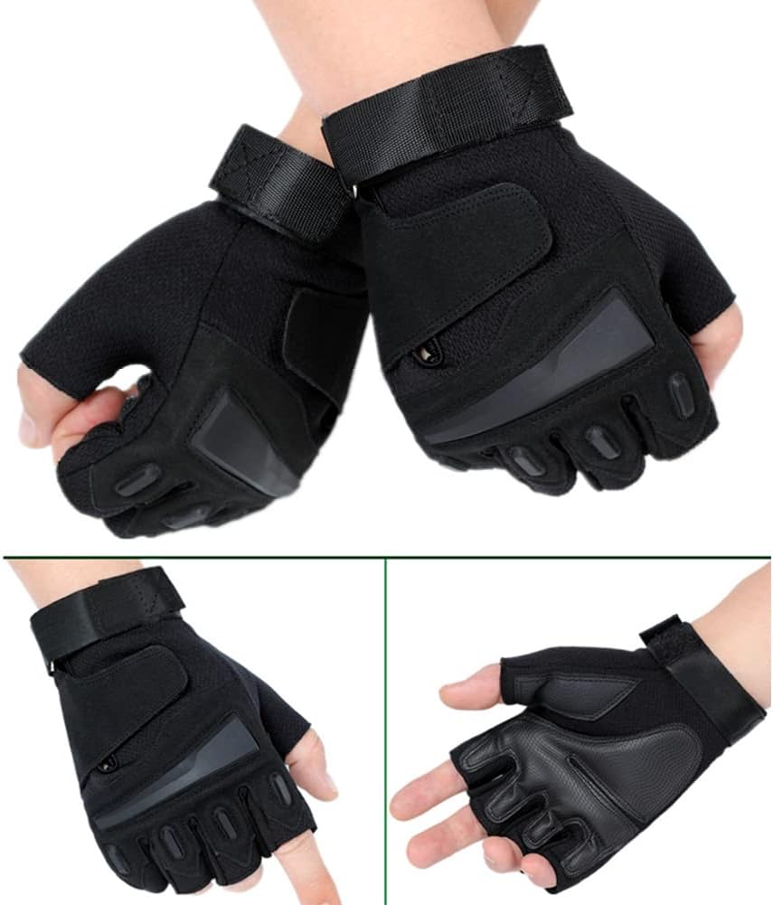 Goferlaa Guantes de entrenamiento para hombres y mujeres, utilizados para ejercicio, táctico, montañismo, al aire libre, motocicleta, guantes sin