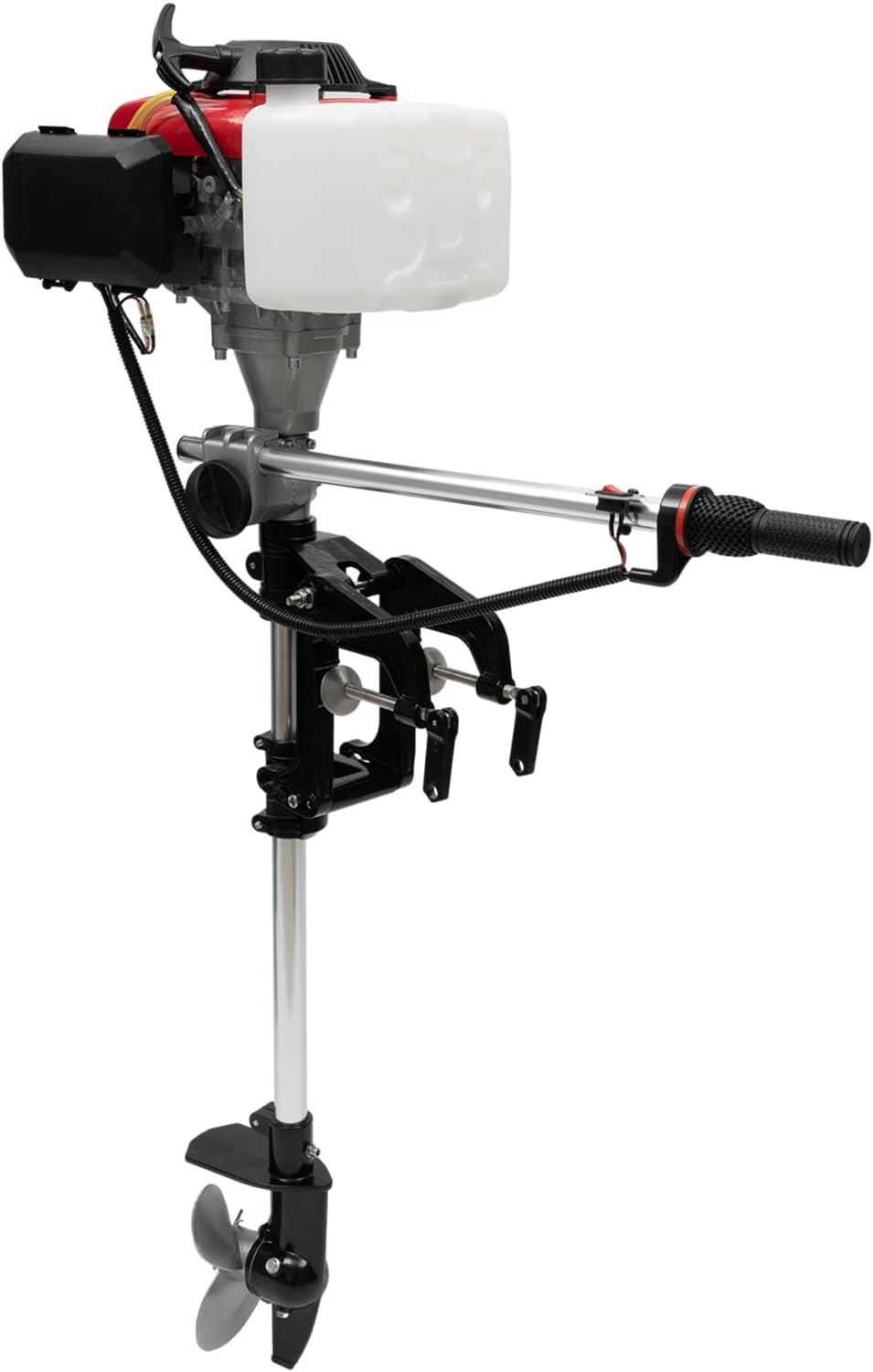 Motor fuera de borda de 4 tiempos, motor de barco de pesca fuera de borda de 1.6KW con refrigeración por aire, motor portátil de 52 CC para barco