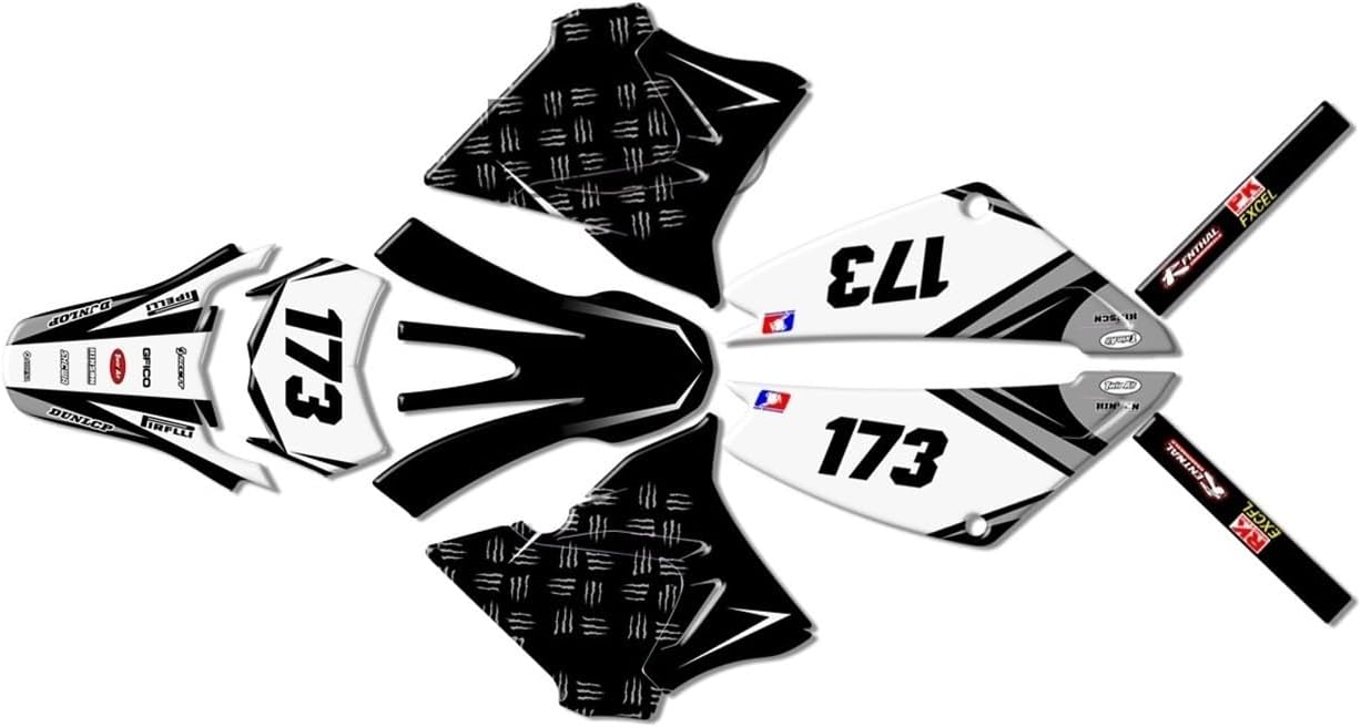Kit de calcomanías gráficas para motocicleta compatible con YAM.AHA XTZ125 hnjgf