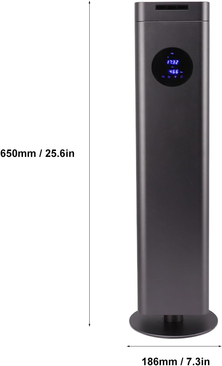 Difusor de aceite esencial de 1.5 L, función de temporizador de gran capacidad, diseño de columna de pie, aroma de larga duración para el hogar,