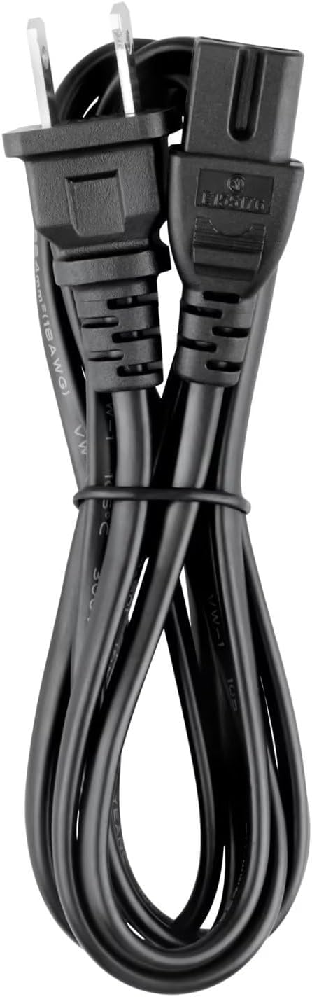 AC Power Cord Cable Compatible with Sony Portable 1-558-834-11 155883411 1-574-085-11 157408511 1-574-085-21 157408521 1-575-706-00 157570600 CDMP3