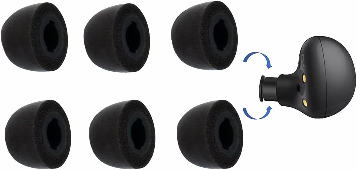 3 pares de almohadillas de espuma viscoelástica para Samsung Galaxy Buds Pro Jabra 85t, almohadillas para auriculares, sin silicona antidolor,