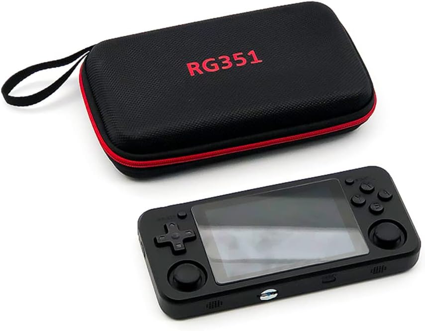 Bolsa de almacenamiento portátil para RG351PRG351MRG350M, funda de transporte de viaje EVA con diseño de rejilla interna, a prueba de golpes, a