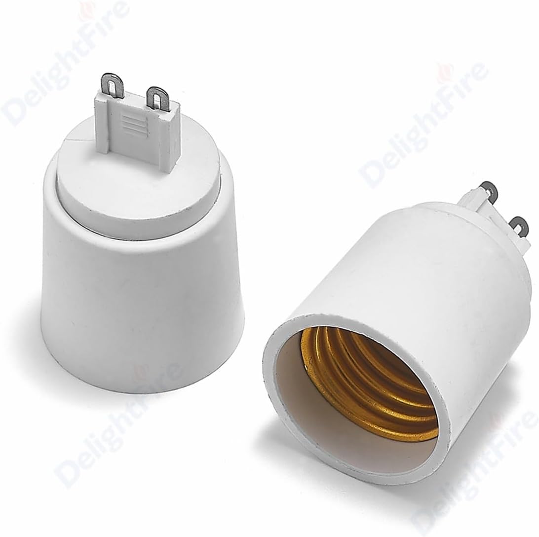 WEISIDA Adaptador G9 a E27 G9 a E26, convertidor de soporte de lámpara, adaptador de corriente, base de enchufe de luz LED, base de lámpara de