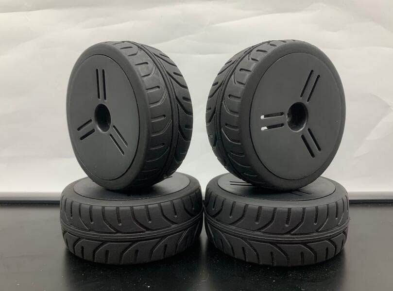 SO004 RC Car Rubber Rally NeumáticosLlantas (4) Hex 0.472 in no pegado 110 112 RC Car Escalada CamionesEP GP Flat GTR R35 R34 S15 R33 BTCC X6 GT FXX