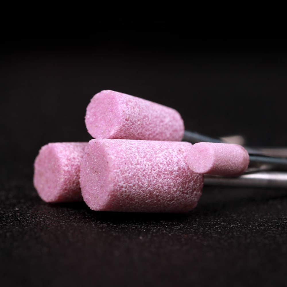 Oudtinx 100 piezas de puntos de piedra abrasiva eléctrica de molienda Dremel Accesorios de pulido Kit de herramientas de rueda de cabeza de molienda