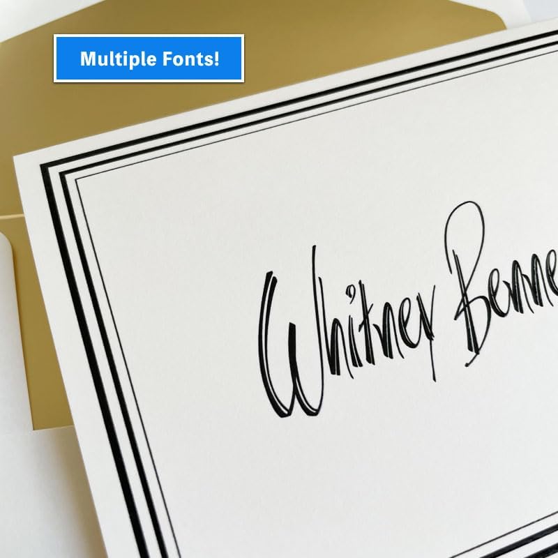 Colony – Notas plegables personalizadas, papelería de tinta elevada