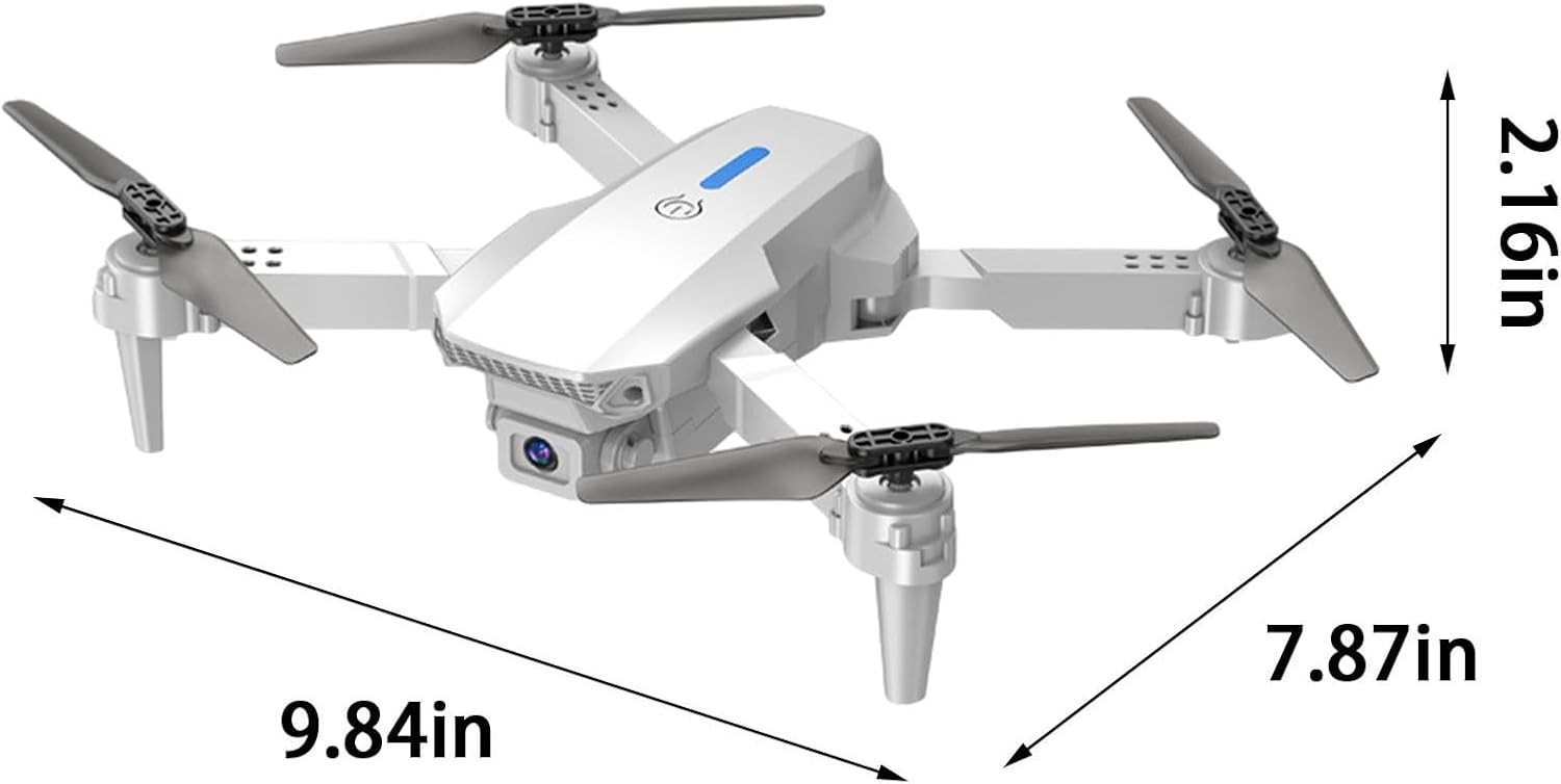 Dron con cámara para adultos 1080p HD Fpv Drone de control remoto Juguetes Mini RC Drone para niños 8-12 Altitude Hold Modo sin cabeza, ajuste de