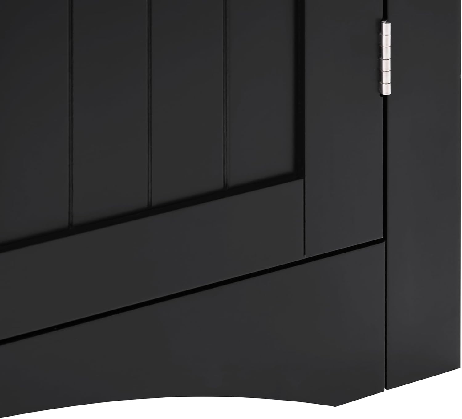 Bellemave Armario esquinero de baño con puertas y estantes ajustables, gabinete de almacenamiento triangular para baño, aparador independiente para