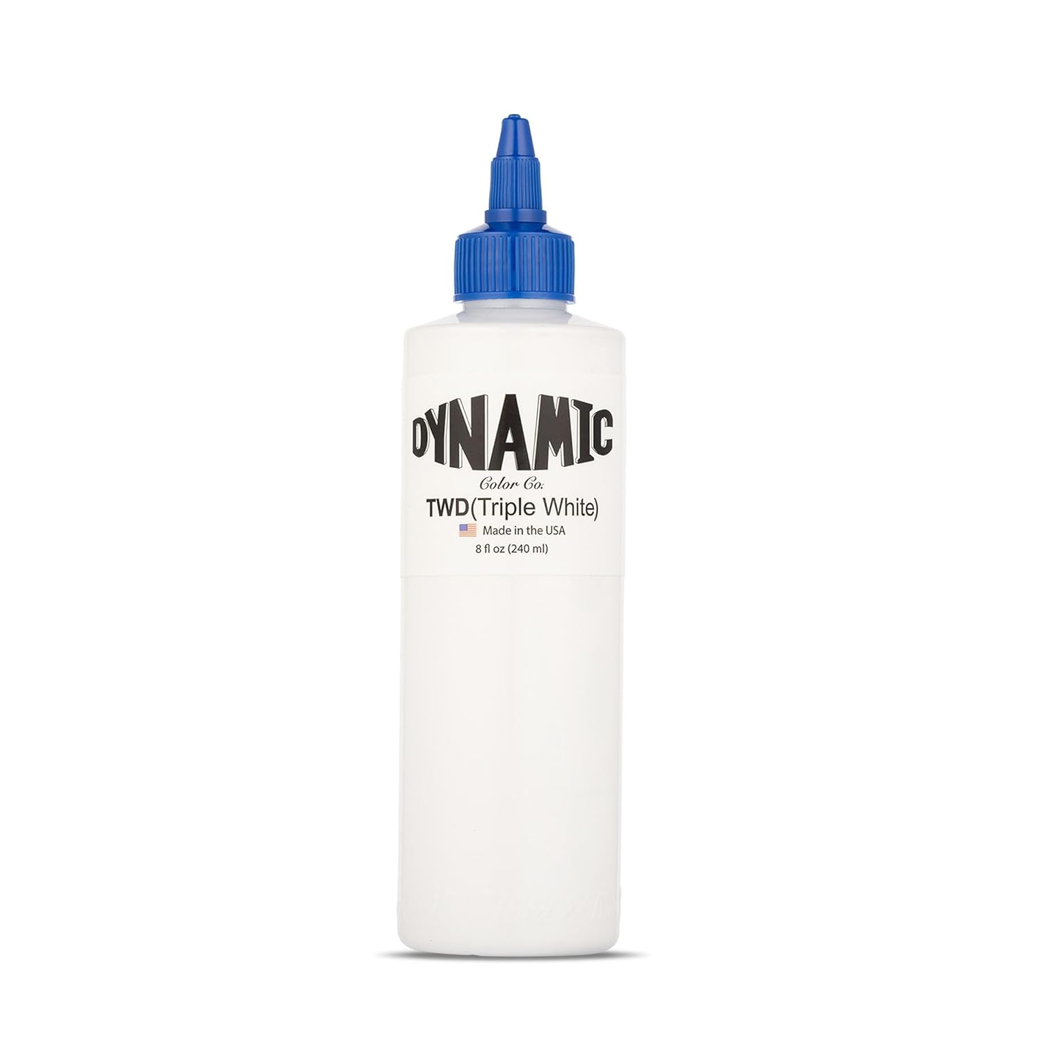 Dynamic Color Co – Paquete de tinta de tatuaje negra y triple blanca de 8 oz – Suministros de tatuaje con tinta de tatuaje triple blanca de 8 oz y