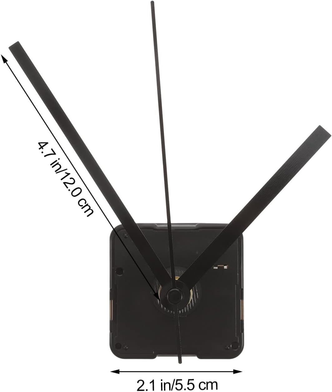 DECHOUS Kit de herramientas mecánicas Reloj de pared grande Reloj de pared de metal Reloj silencioso Movimiento Reloj de cuarzo Mecanismo de reloj