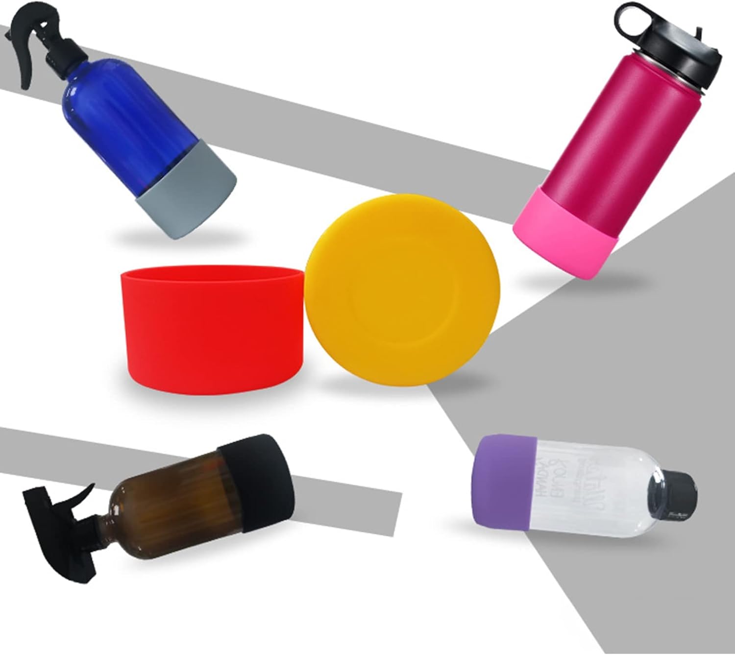 2 fundas protectoras de silicona para Stanley Quencher Adventure de 40 onzas y Stanley IceFlow de 20 onzas y 30 onzas, funda protectora reutilizable