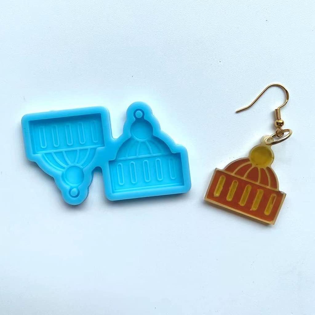 Aretes de Navidad DIY Molde de Fundición de Resina Epoxi Molde de Silicona para Pendiente Colgantes Moldes de Resina de Silicona Moldes de Joyería