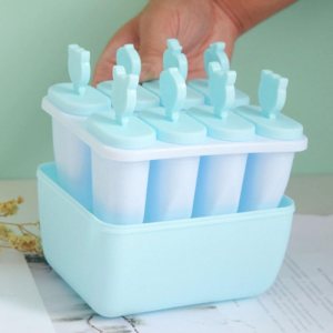 Molde de helado hecho a mano para helados, moldes para paletas de postre para congelador, fruta, cubitos de hielo, formas reutilizables (azul) Molde de helado hecho a mano para helados, moldes para paletas de postre para congelador, fruta, cubitos de hielo, formas reutilizables (azul)