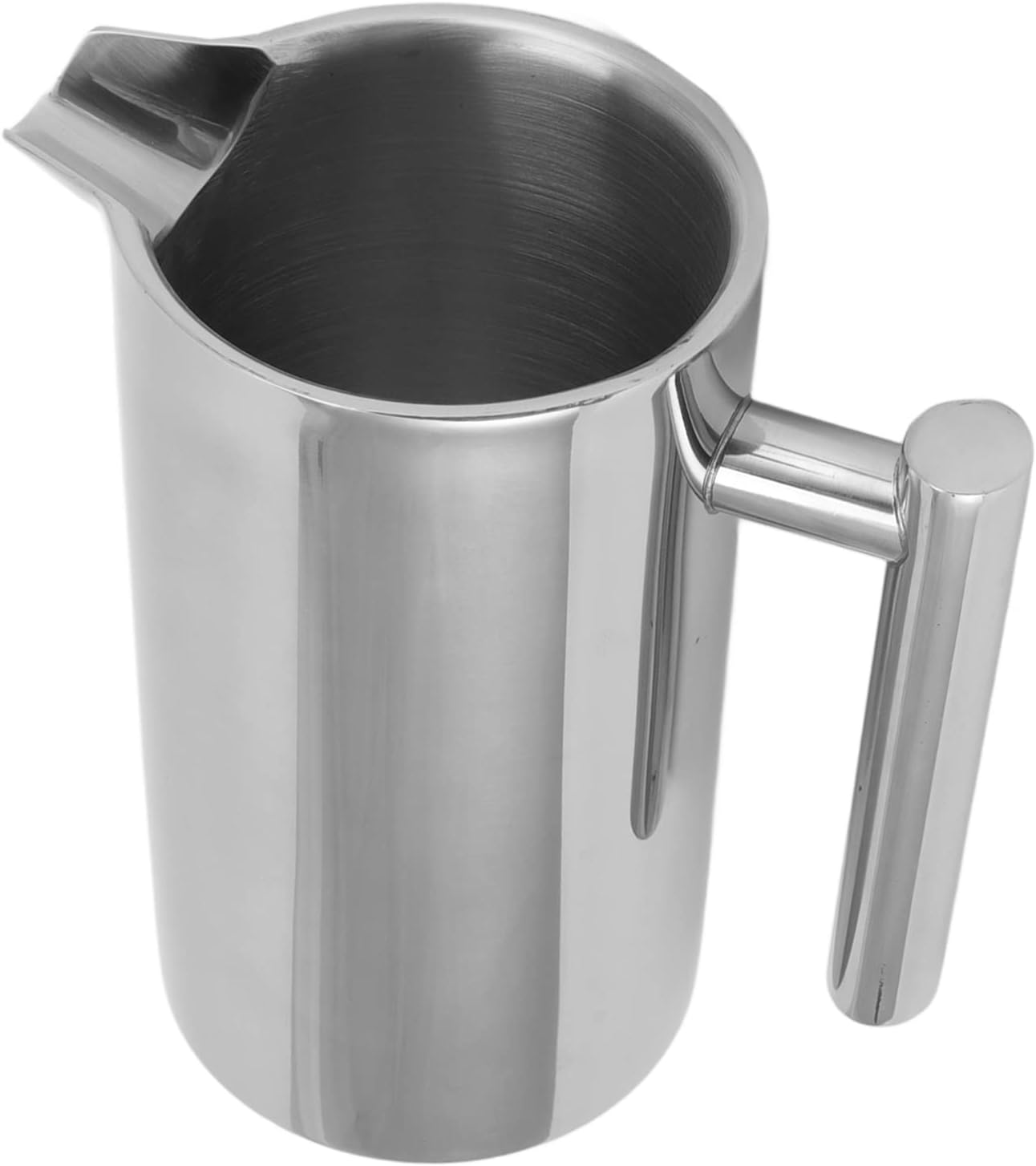 Prensa de café aislada de acero inoxidable con pantallas, cafetera de prensa francesa, libre de óxido, apta para lavavajillas, tetera de doble pared