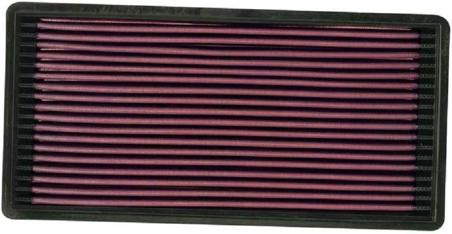 K&N Filtro de aire del motor Aumenta la potencia y remolque, lavable, Premium, Filtro de aire de repuesto compatible con JEEP 1987-2000 (Cherokee,