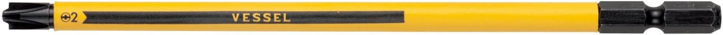 VESSEL PS162150 – Empuñadura de bola, broca de repuesto con tubo revestido, para tornillos de plástico, 2 x 5.5 x 6 x 150, 1 pieza