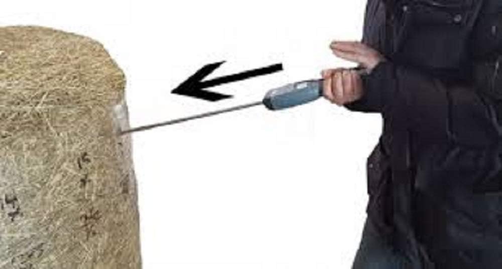 Agratronix Probador avanzado de la humedad de la paja del heno y del ensilaje con la sonda durable de 20″