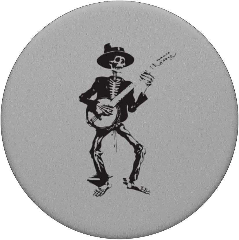 Banjo bailando esqueleto Bluegrass Festival de música PopSockets intercambiables PopGrip