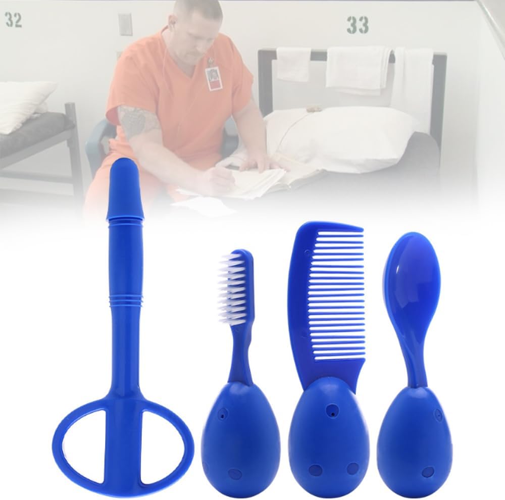 Kit de cepillo de dientes, bolígrafo, peine, cuchara para suministros diarios de cárcel