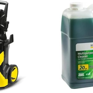 Karcher K5 – Lavadora a presión eléctrica de alta calidad, 2000 PSI, 1.4 GPM y jabón detergente para lavadora a presión multiusos, 1 galón Karcher K5 – Lavadora a presión eléctrica de alta calidad, 2000 PSI, 1.4 GPM y jabón detergente para lavadora a presión multiusos, 1 galón