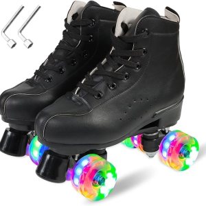 Roller Skates for Women and Men,Derby Roller Skates Professional Outdoor Indoor, Adjustable Four Wheel Senior Roller Skates Roller Skates for Women and Men,Derby Roller Skates Professional Outdoor Indoor, Adjustable Four Wheel Senior Roller Skates