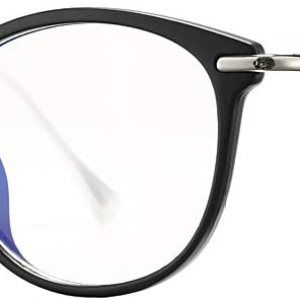 COASION Lentes de bloqueo de luz azul para mujer, estilo vintage, redondas, antirrayos azules, lentes para juegos de computadora COASION Lentes de bloqueo de luz azul para mujer, estilo vintage, redondas, antirrayos azules, lentes para juegos de computadora