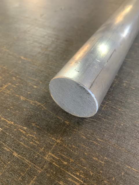 Varilla redonda de aluminio de 1-12″, diámetro de 1.5 in, aluminio 6061 (6)