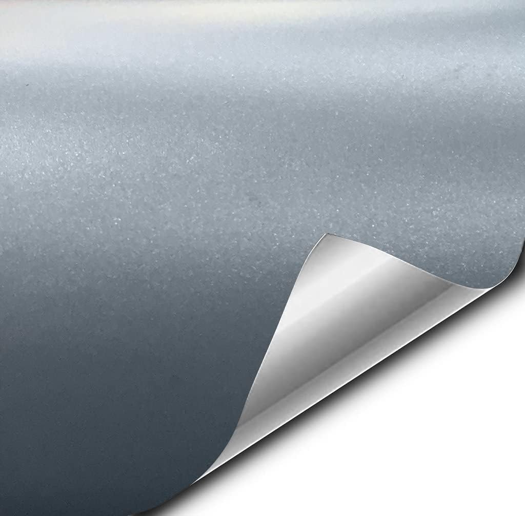 VViViD + Rollo de vinilo plateado iridio mate (1 x 5 pies)