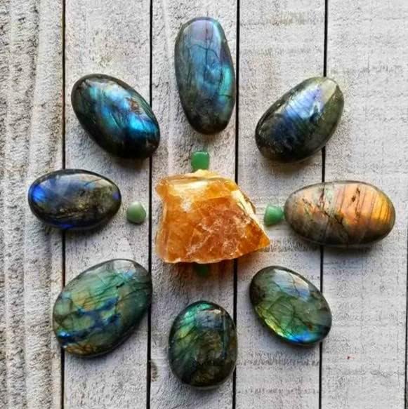 Zenkeeper Piedra de palma grande natural para preocupaciones pulida piedra de bolsillo para curación de cristales, alivio de ansiedad y estrés