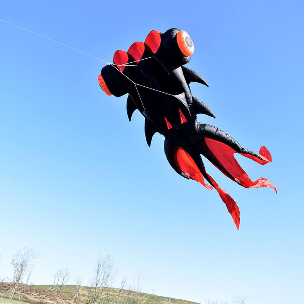 Cometa inflable súper grande de 36 pies para adultos, para deportes al aire libre, fácil de volar (oro rosa)