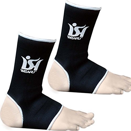 Tobillera para tobillo y pie de artes marciales marciales mixtas para boxeo, patada Muay Thai UFC Gym Tobillera (rojo, junior)