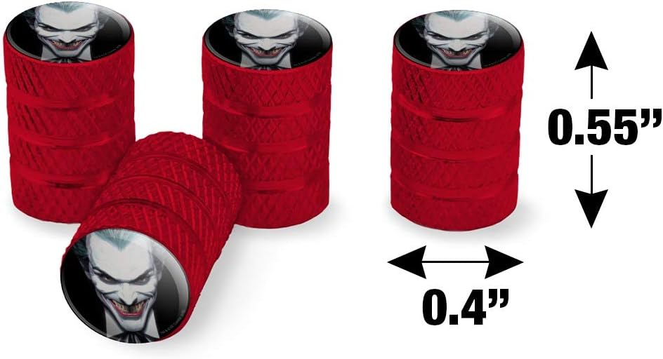Batman Alex Ross Joker Head – Tapones de válvula de aluminio